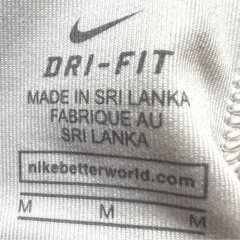 Nike Dri Fit White Racerback Athletic Sports Bra Women’s Medium - Picture 5 of 5
